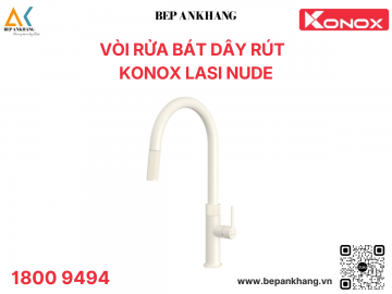 Vòi rửa chén bát dây rút KONOX Lasi Nude